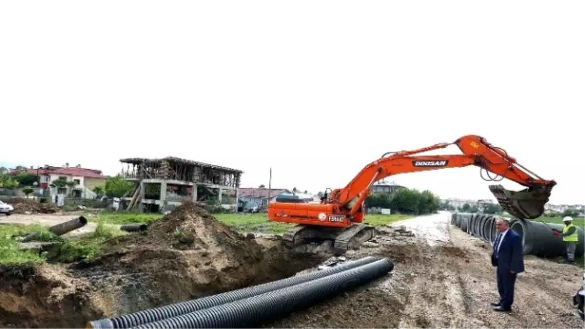 Bolu Belediye Başkanı Yılmaz Güney Kolektör Hattını İnceledi