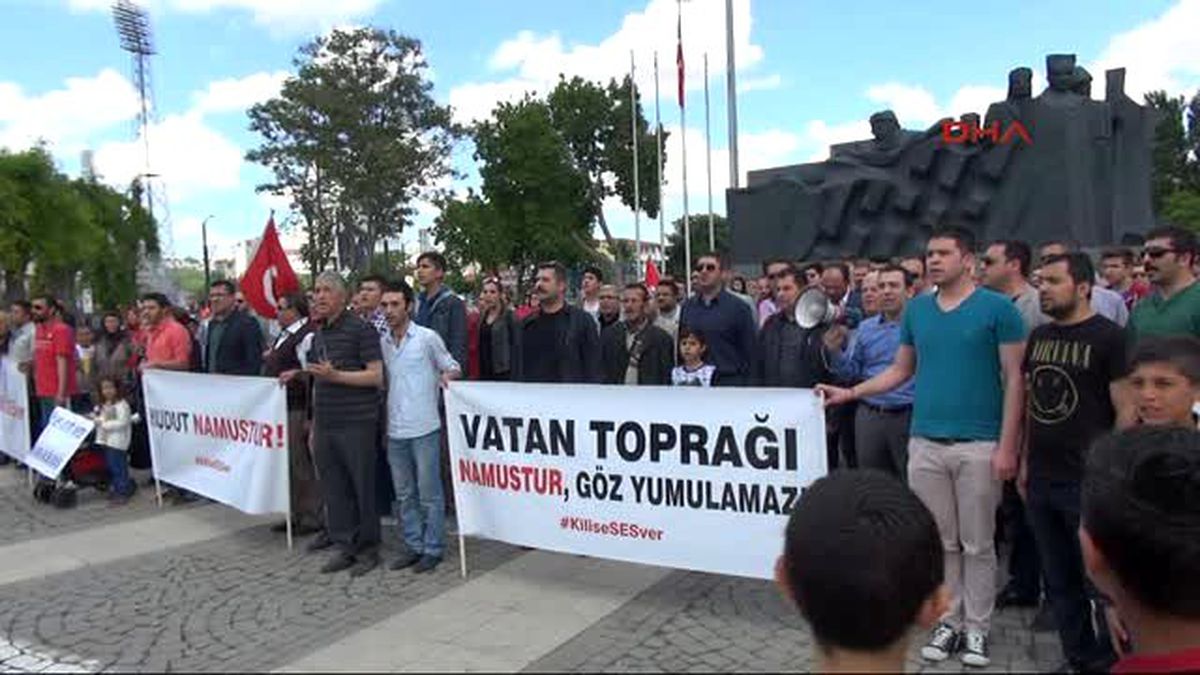 Gaziantep?te Yaşayan Kilislilerden Katyuşa Protestosu