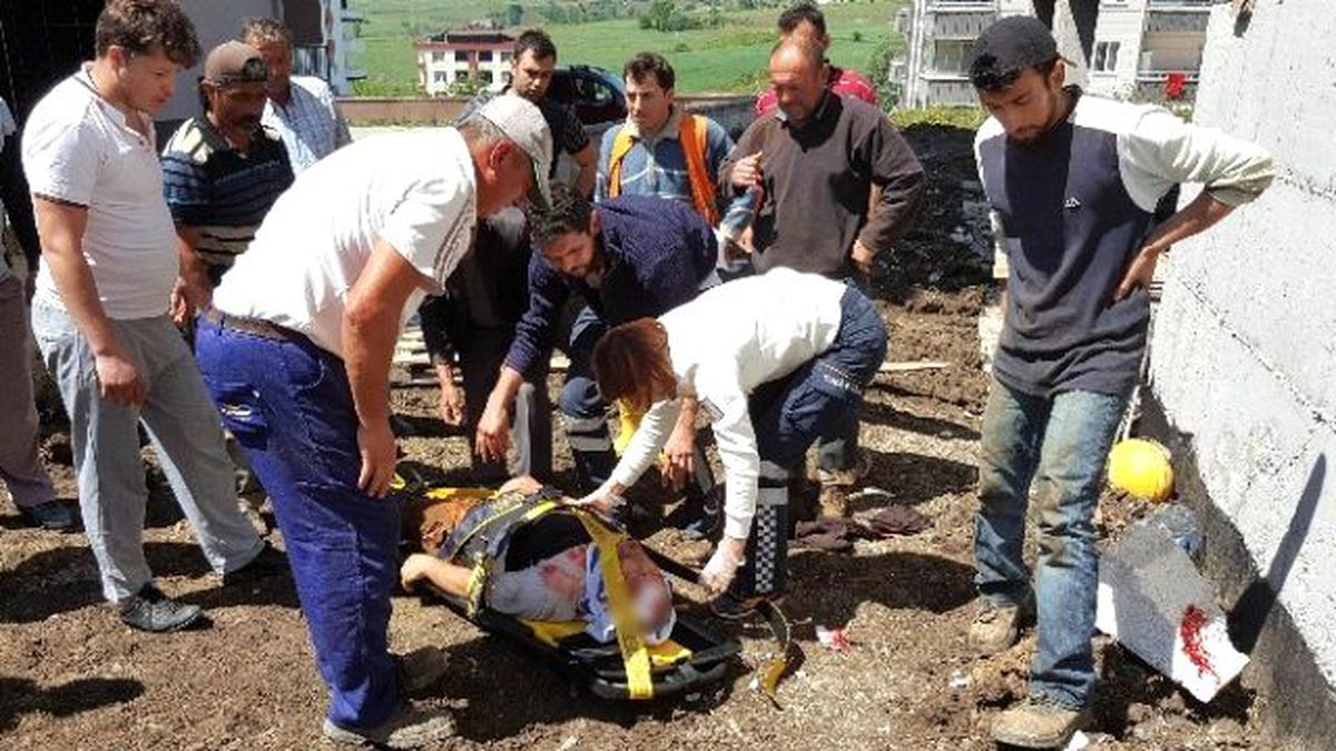 İnşaattan Düşen İşçi Ağır Yaralandı