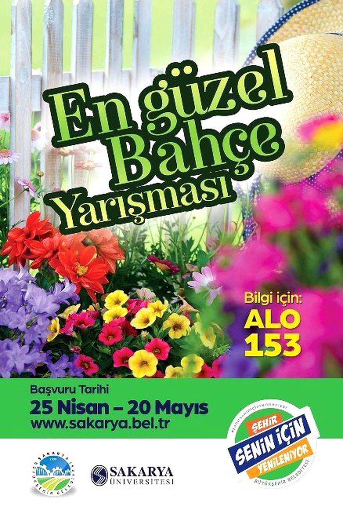 Büyükşehire "En Güzel Bahçeler Yarışıyor" Başvuruları Devam Ediyor