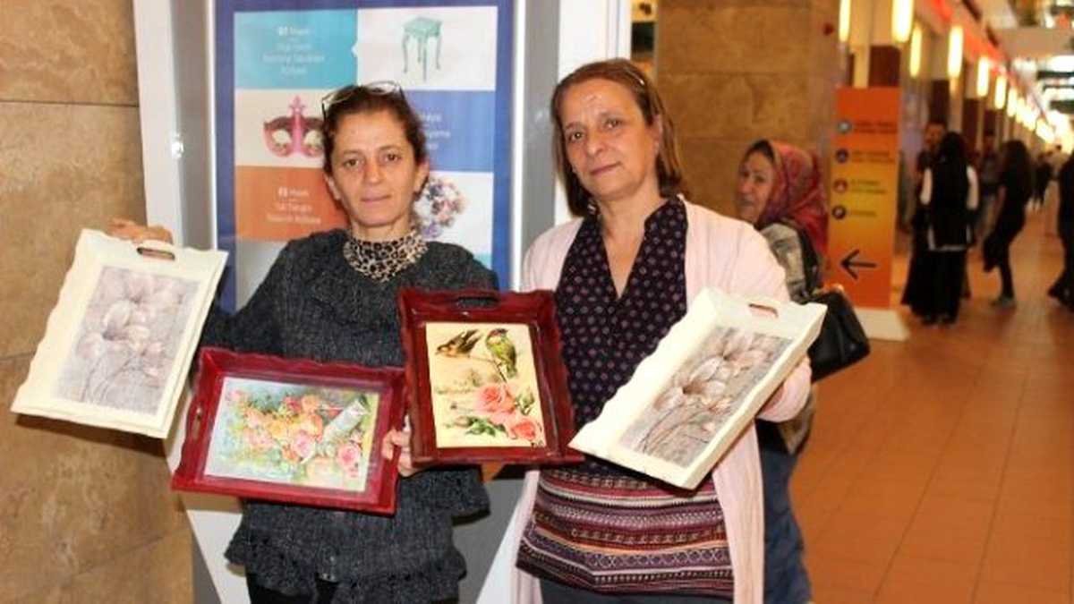 Forum Gaziantep Kadınlar Kulübü\'nden Eski Objelerden Yepyeni Eşyalar