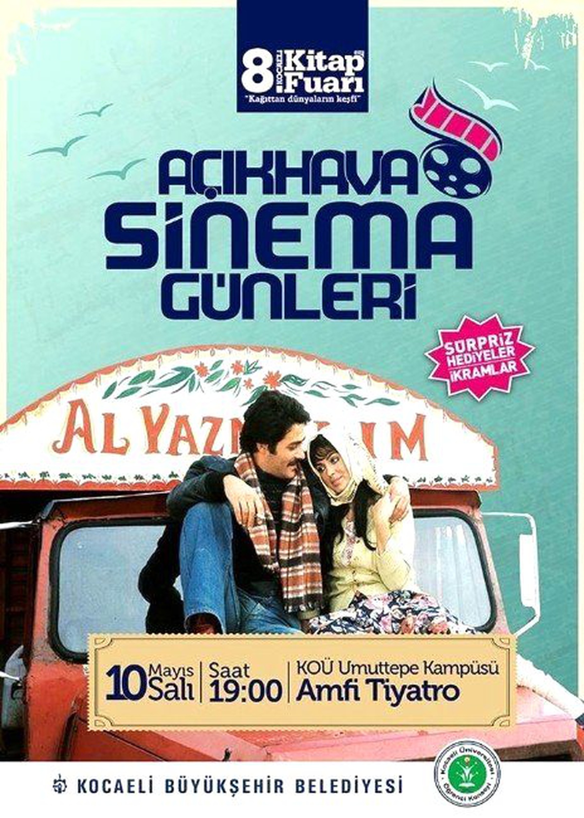 Koü\'lü Öğrenciler Kitap Fuarı\'nda Yaz Sineması Keyfi Sunacak