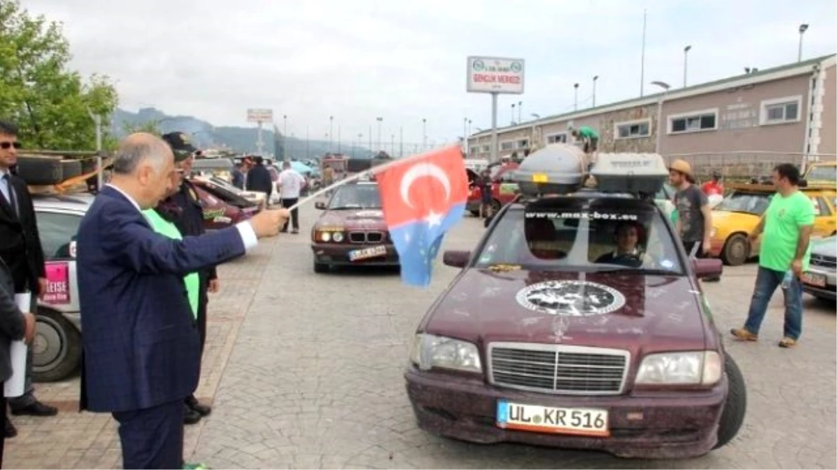 Allgeau - Orient Dostluk ve Barış Rallisi Giresun\'dan Coşku ile Geçiş Yaptı