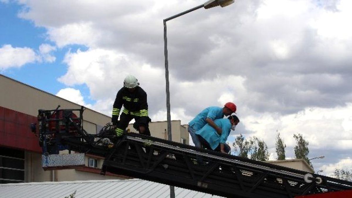 Erzurum Khb Genel Sekreterliği Oltu Devlet Hastanesinde Başarılı Yangın ve Kurtarma Tatbikatı