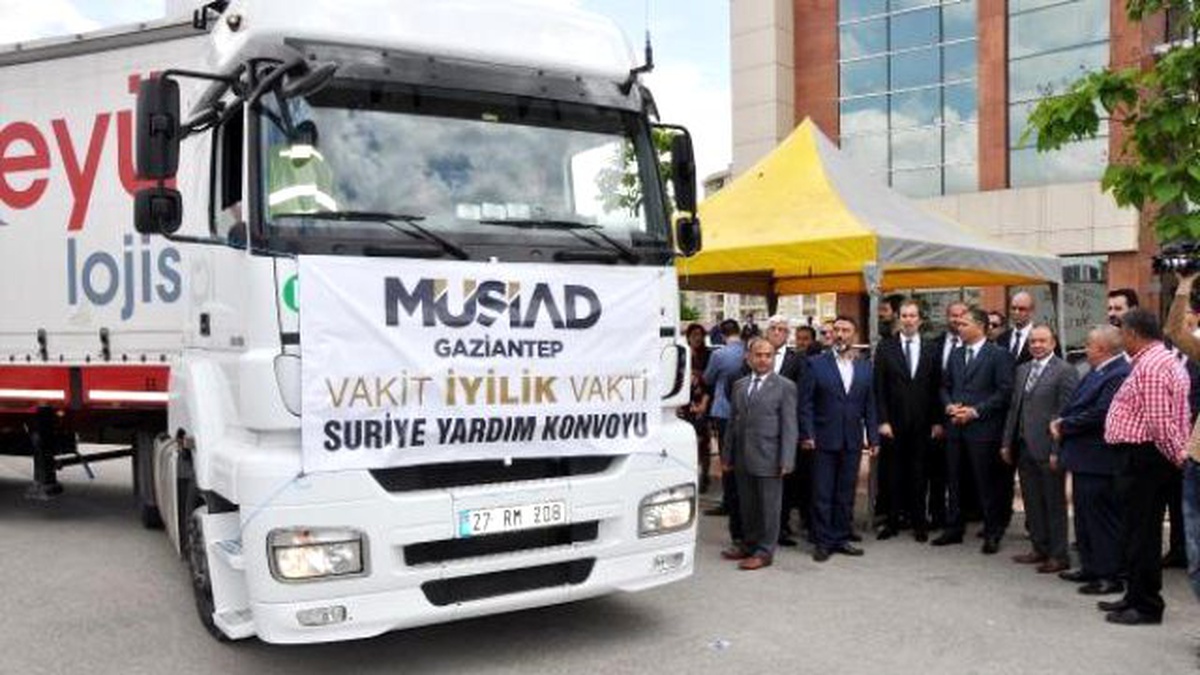 Gaziantep\'ten Suriye\'ye 11 Tır\'lık Yardım