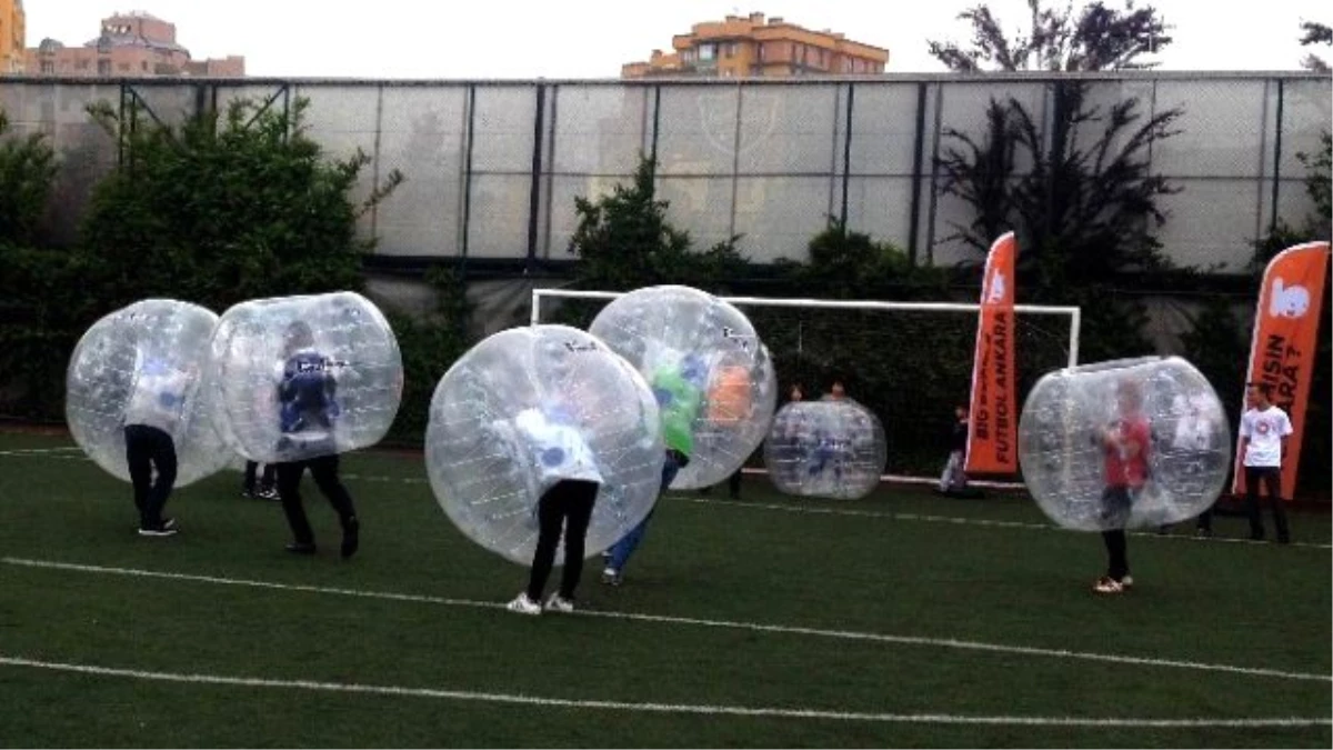 Ankara\'da Big Bubble Futbol Tanıtımı