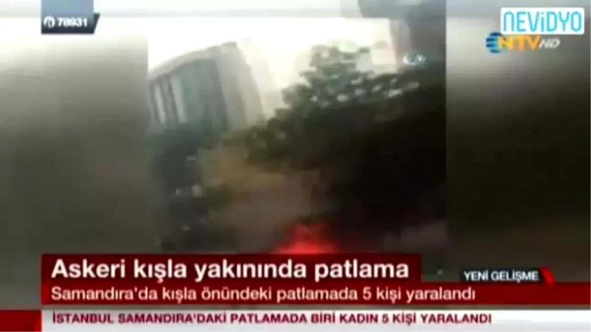 Sancaktepe\'de Kışla Yakınında Patlama Meydana Geldi