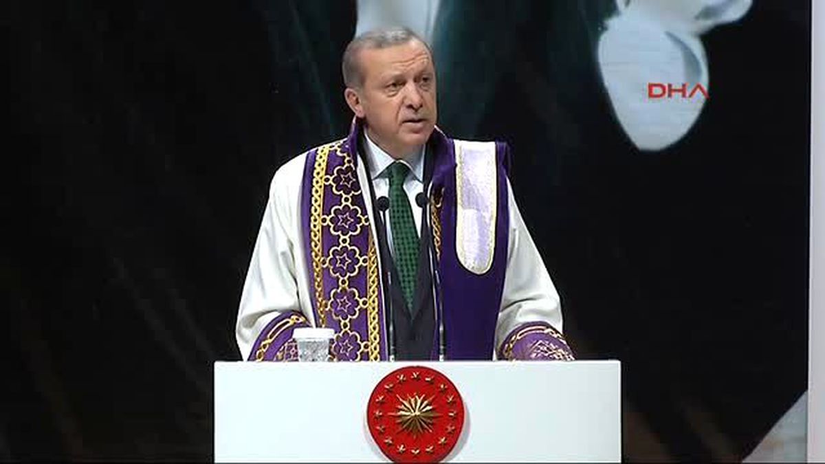 Kocaeli Cumhurbaşkanı Erdoğan\'a Kocaeli Üniversitesi\'nde Fahri Doktora Unvanı Verildi-2