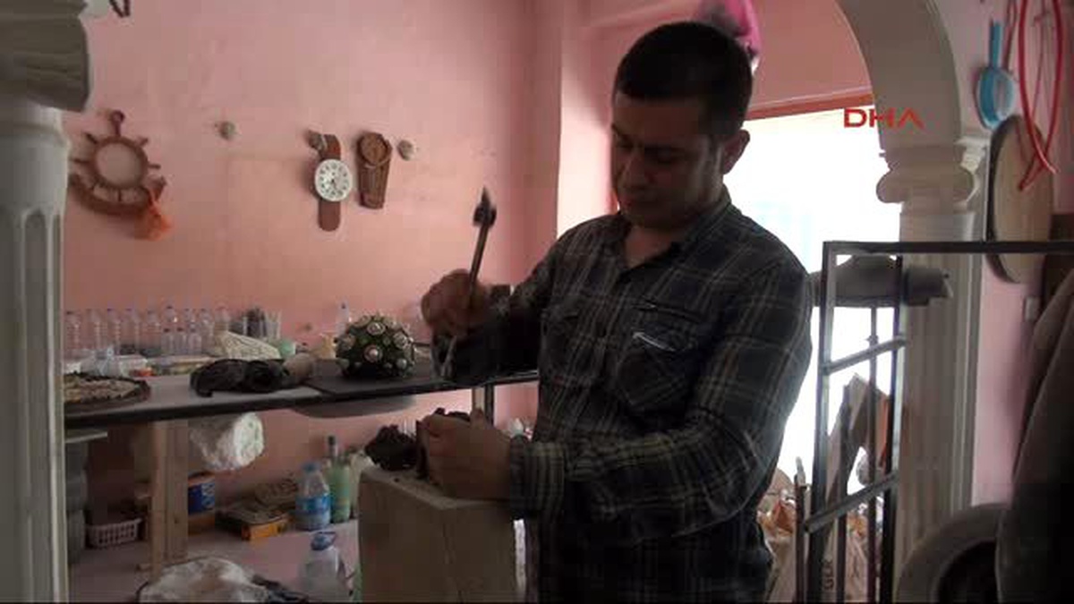 Hatay - Baba ve Kız Mozaik Yarışmasına Hazırlanıyor