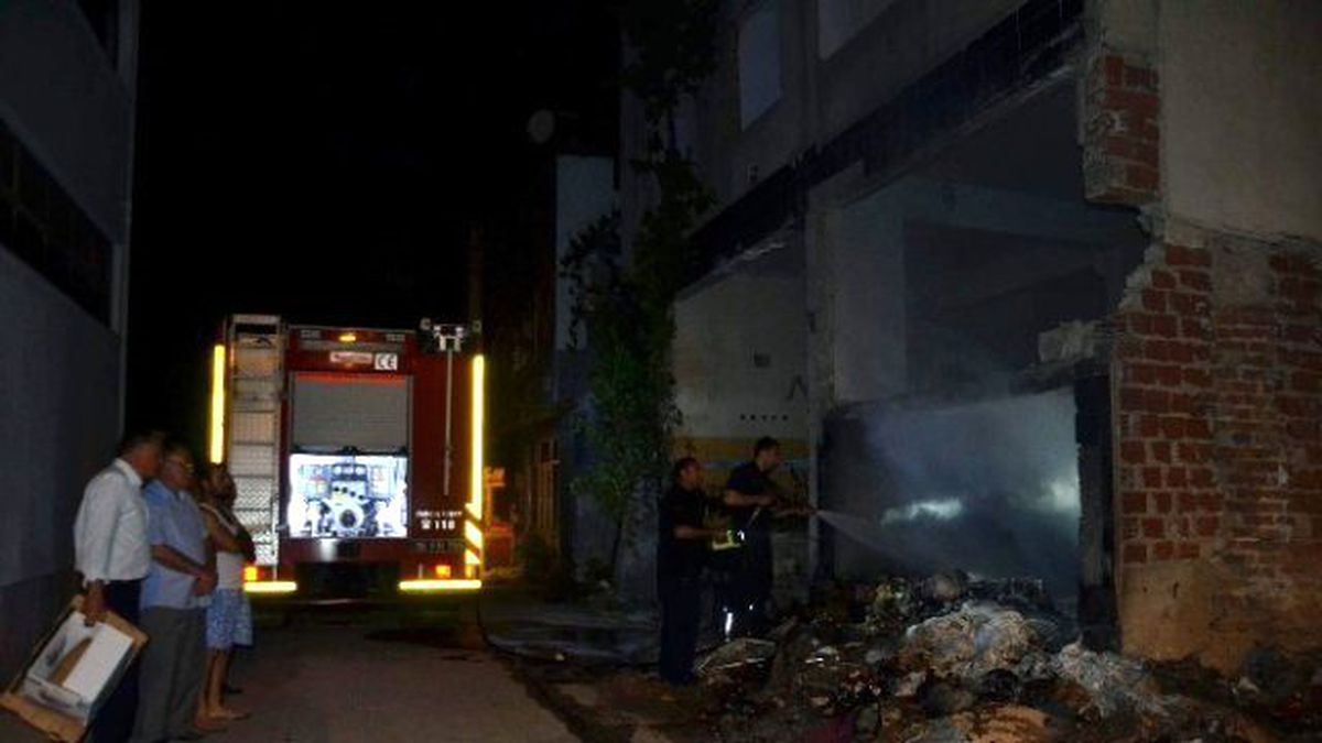 Metruk Binada Korkutan Yangın