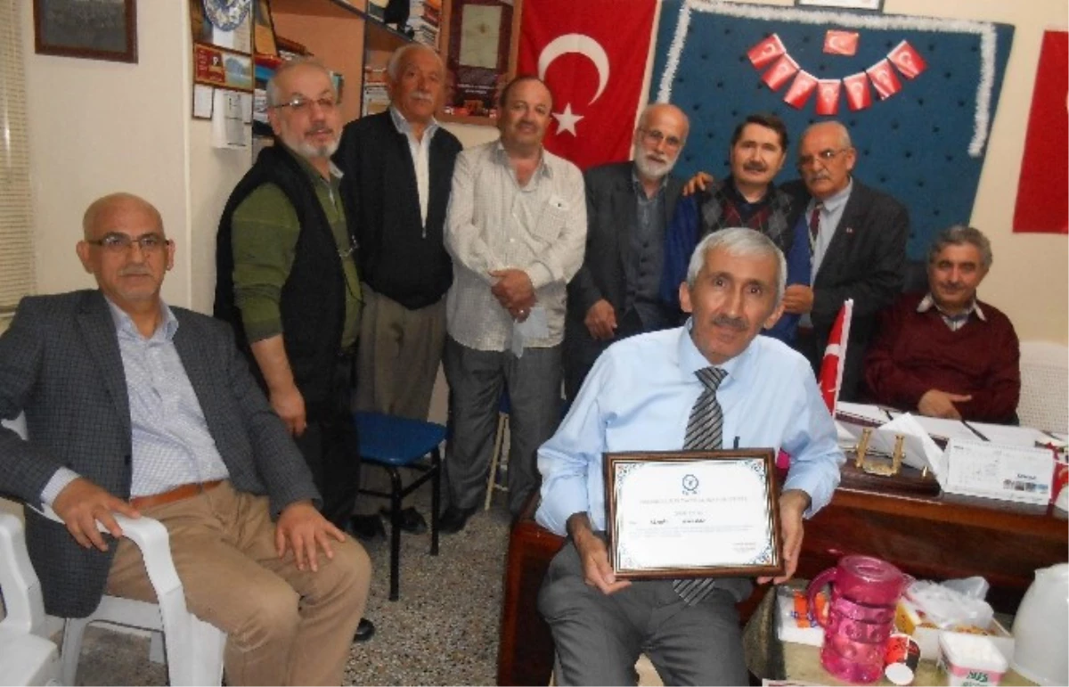 Eşyoder\'den Eskişehirli Şair İbrahim Gülbay\'a Teşekkür Ödülü
