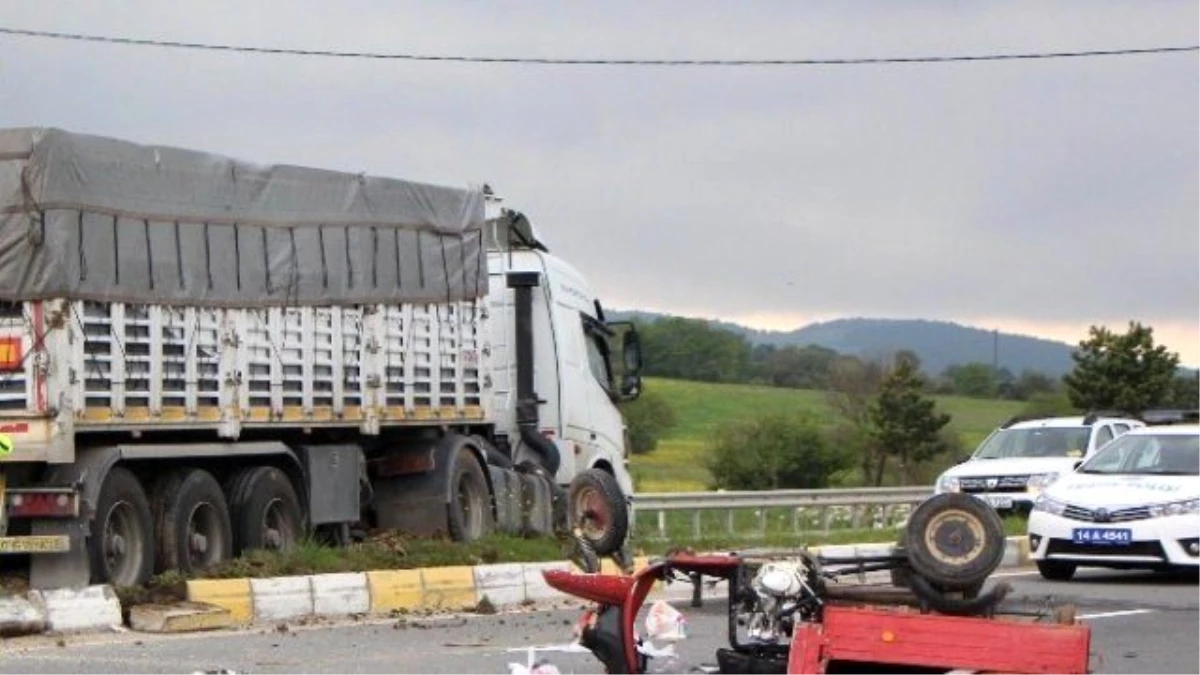 Bolu\'da Trafik Kazası: 1 Yaralı