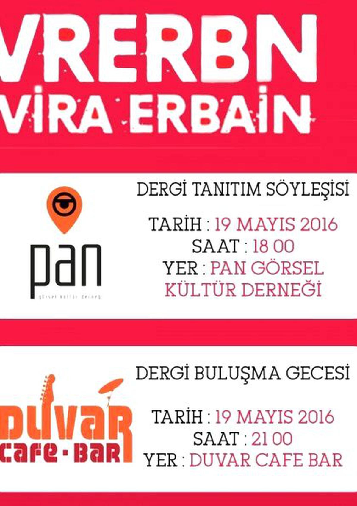 Vira Erbain Dergisi Tanıtım Söyleşisi