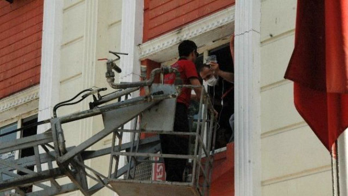 Birecik Devlet Hastanesinde Yangın Tatbikatı