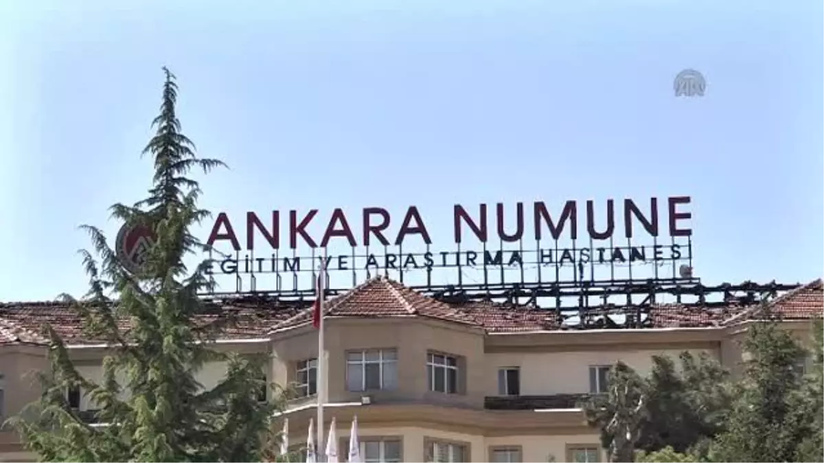 Numune Eğitim ve Araştırma Hastanesinde Yangın Söndürüldükten Sonra Başlatılan Soğutma Çalışmaları...