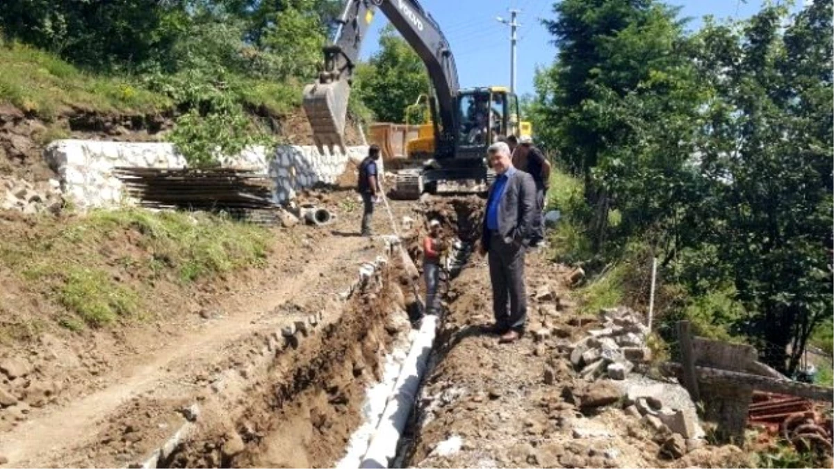 Başkan Yiğit Yığılca\'da Altyapı ile Birlikte Şehir İçme Suyu Hattını da Yeniliyor