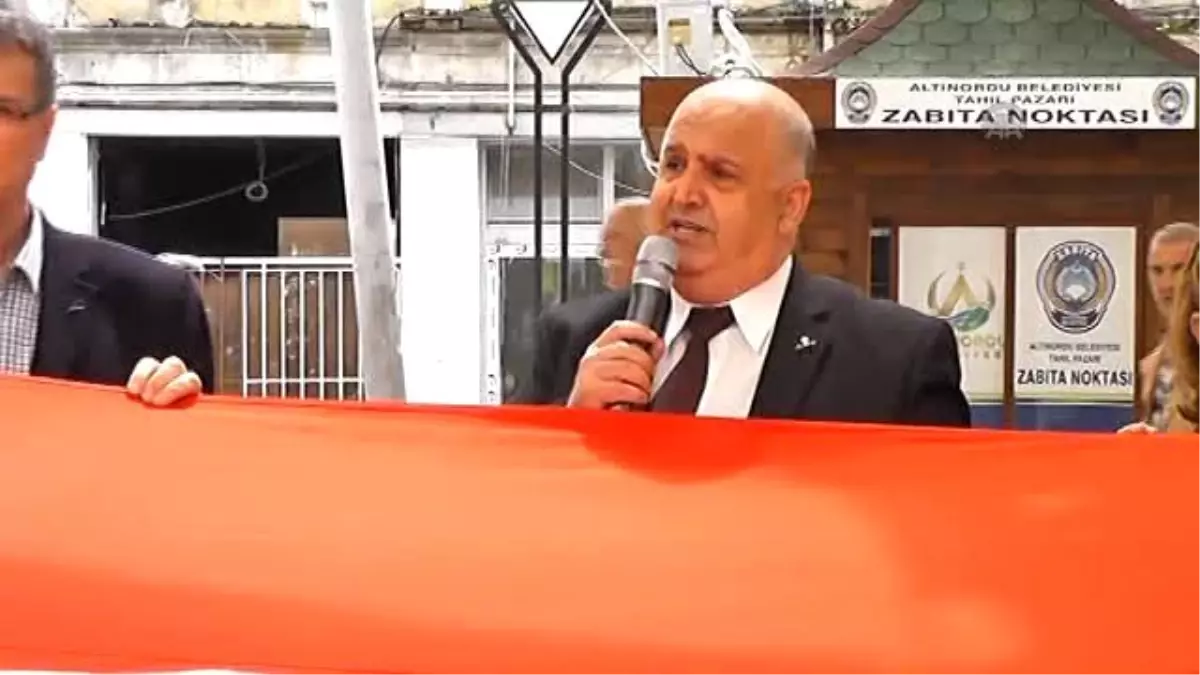 Ordu\'da Terör Olayları Protesto Edildi