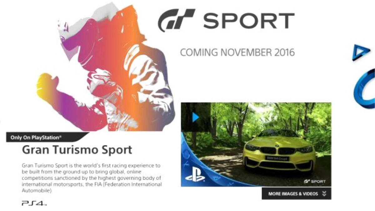Ps4 Gran Turismo Sport Yarışları 15 Kasım\'da