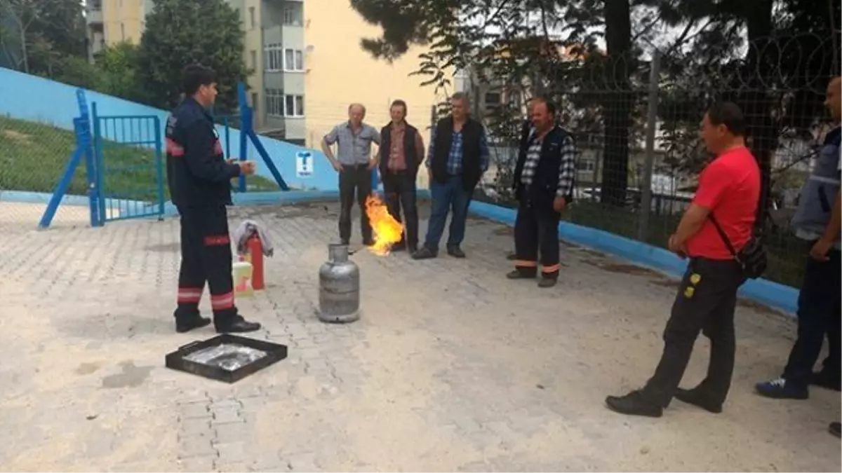 Teski Personeline Yangın Söndürme Eğitimi