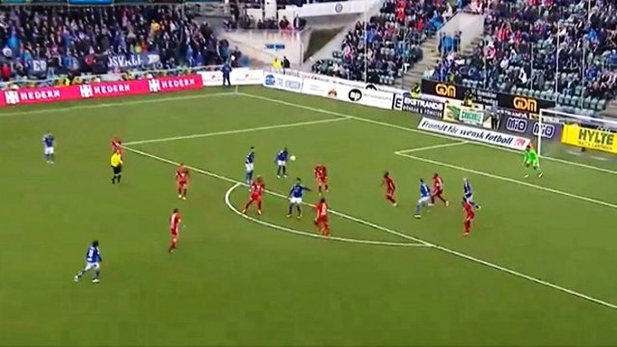 İsveç Ligi'nde Sundsvall'lı Futbolcu, Harika Bir Gole İmza Attı