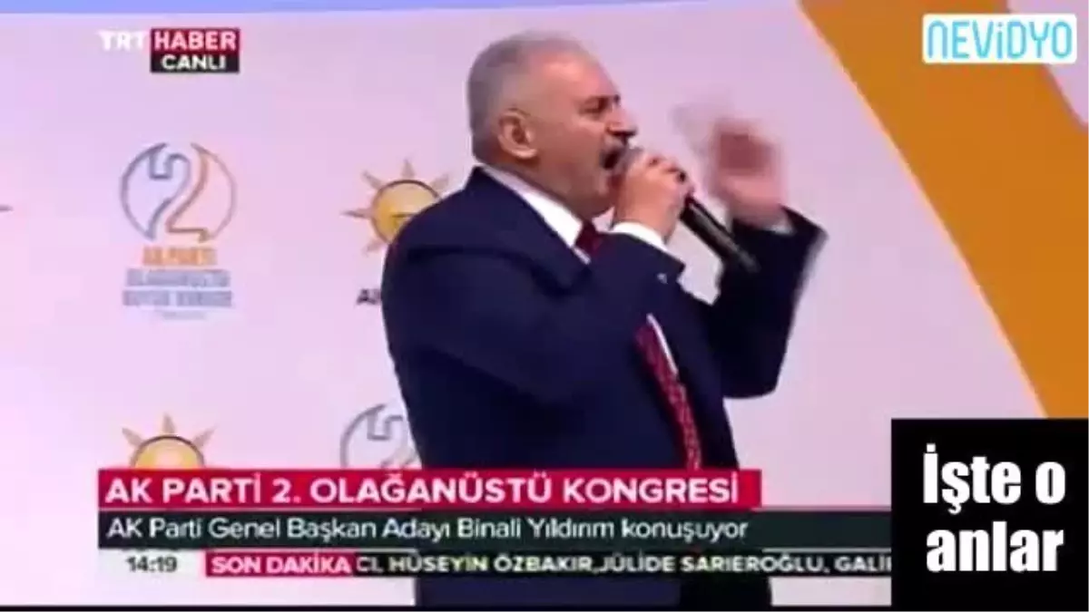 Yıldırım, Konuşmasına \'Erdoğan\'la Başladı