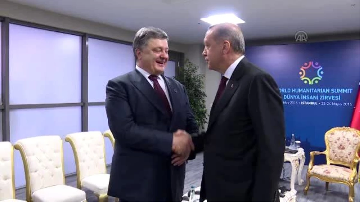 Cumhurbaşkan Erdoğan, Ukrayna Devlet Başkanı Poroşenko\'yu Kabul Etti