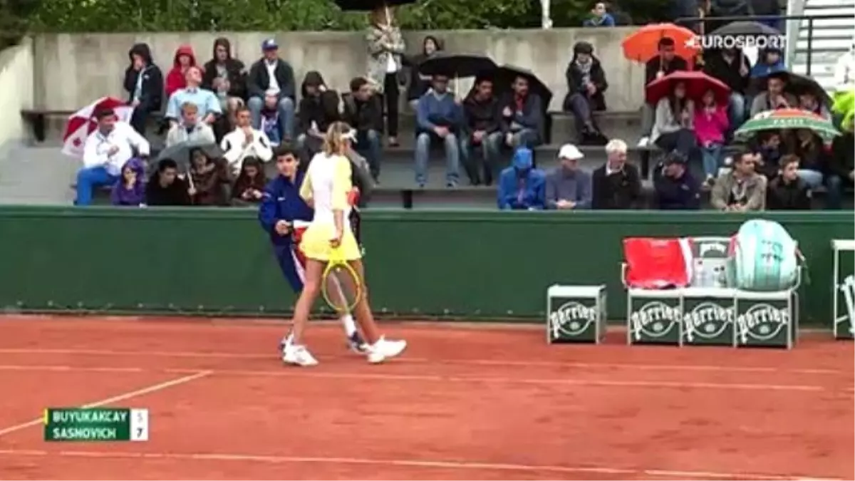 Roland Garros: Çağla Büyükakçay - Aliaksandra Sasnovich: 2-1 (Özet)