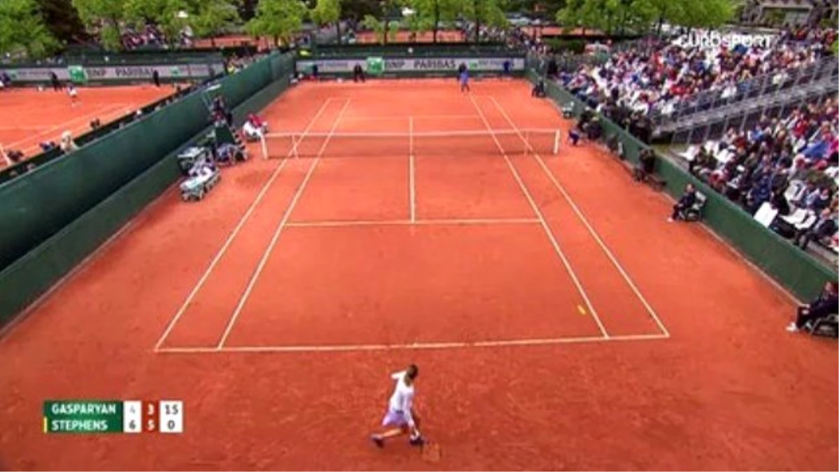 Roland Garros: Margarita Gasparyan - Sloane Stephens: 0-2 (Özet)