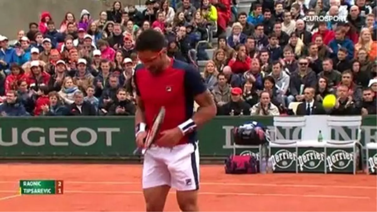 Roland Garros: Milos Raonic - Janko Tipsarevic: 3-0 (Özet)