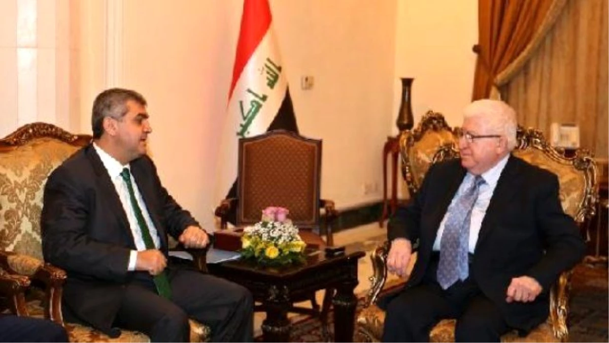 Irak Cumhurbaşkanı Fuad Masum Türkiye\'nin Bağdat Büyükelçisi Faruk Kaymakcı\'yı Kabul Etti