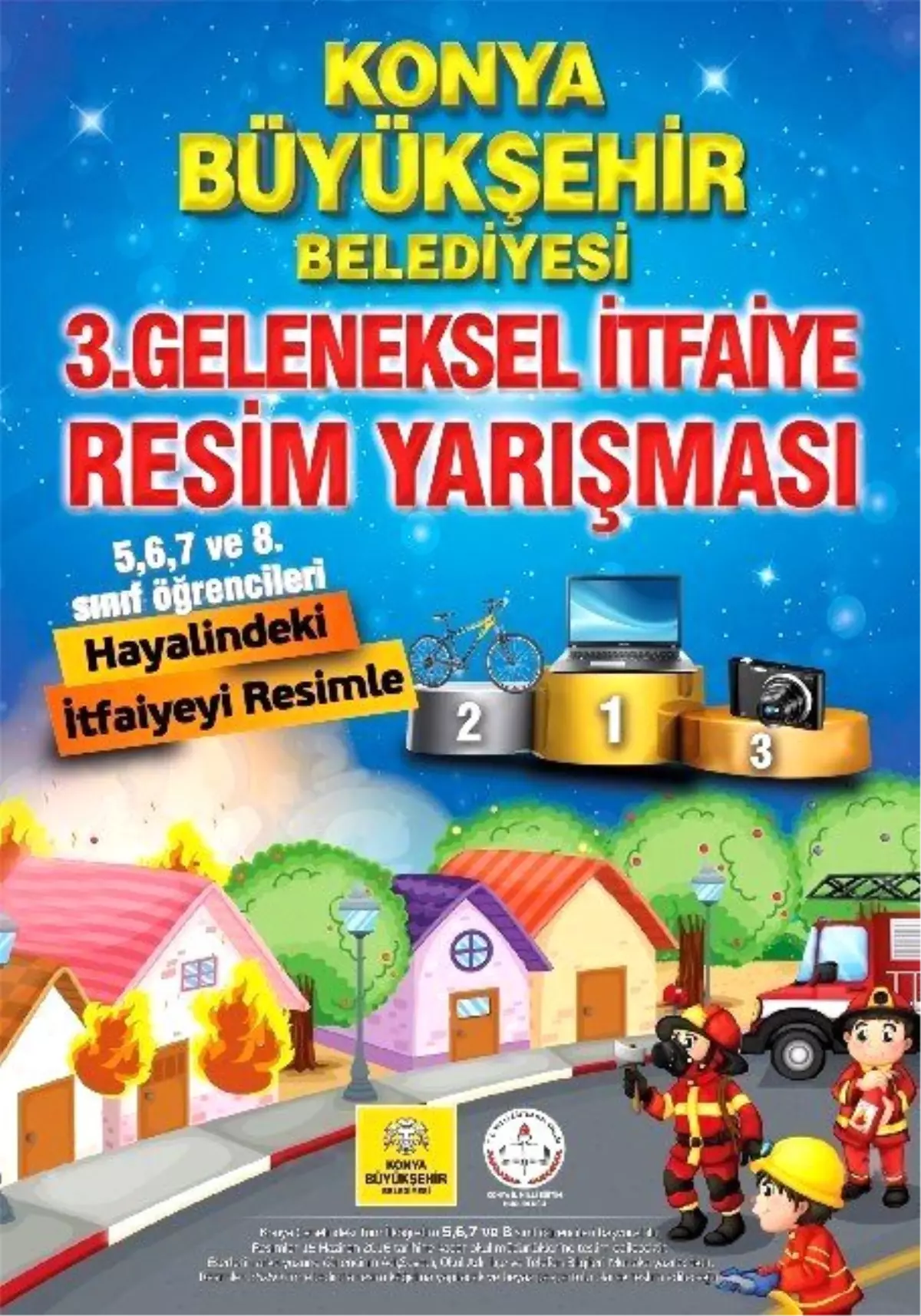 Konya İtfaiyesinden Resim Yarışması