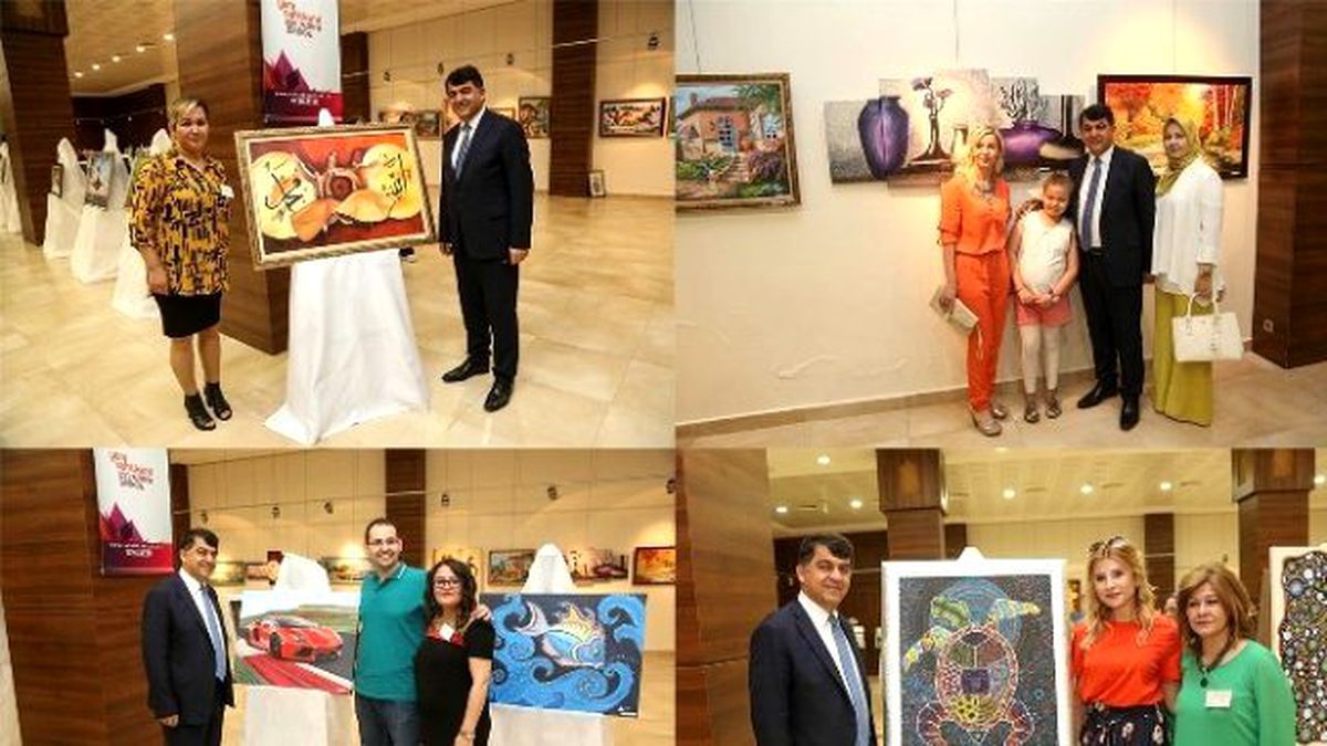 Renkli Umutlar Atölyesi" Eserlerini Sergiledi