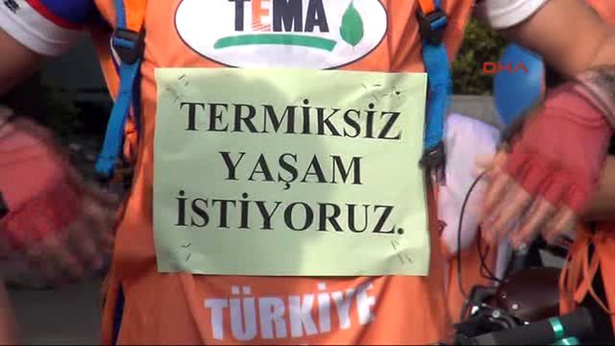 Zonguldak\'ta Hava Kirliliğine Bisikletli Tepki