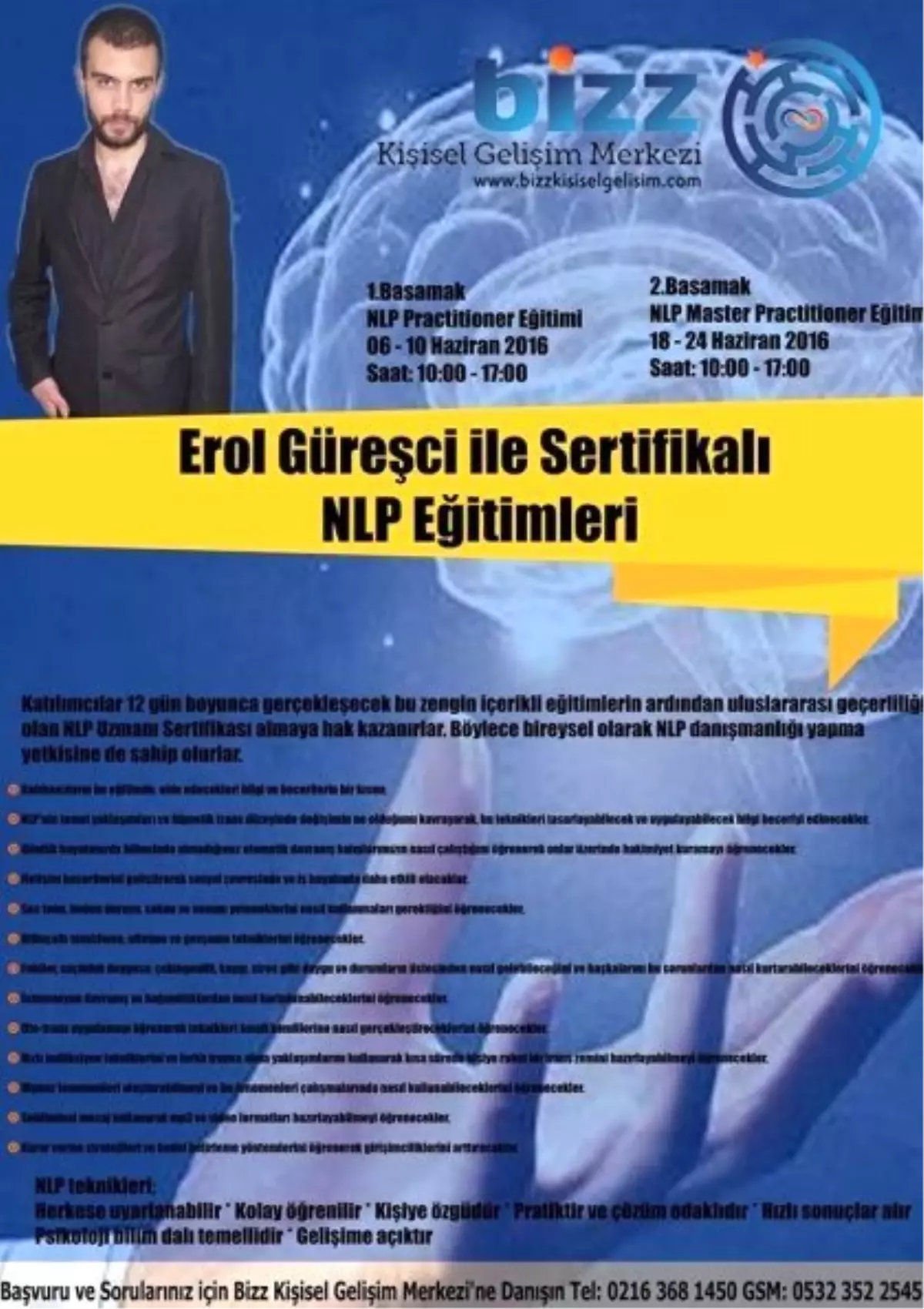 Erol Güreşci ile Sertifikalı Nlp Eğitimleri