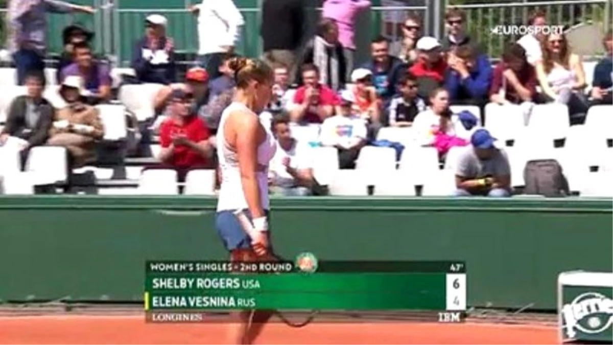 Roland Garros: Shelby Rogers - Elena Vesnina (Özet)