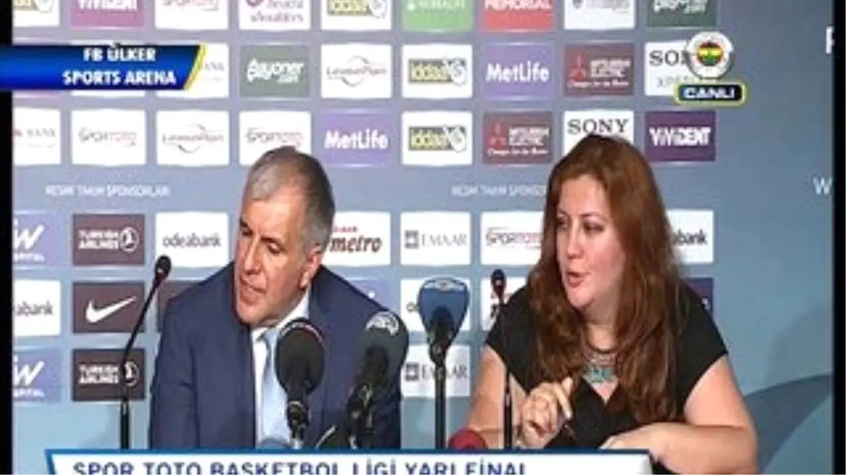 Zeljko Obradovic\'in Basın Toplantısı - Fenerbahçe 93-79 Galatasaray Odeabank