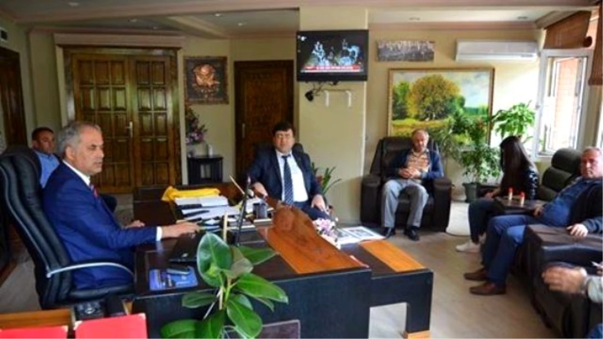 Bilecik PTT Başmüdürlüğü Tanıtım Pazarlama Bölümünden Başkan Yaman\'a Ziyaret