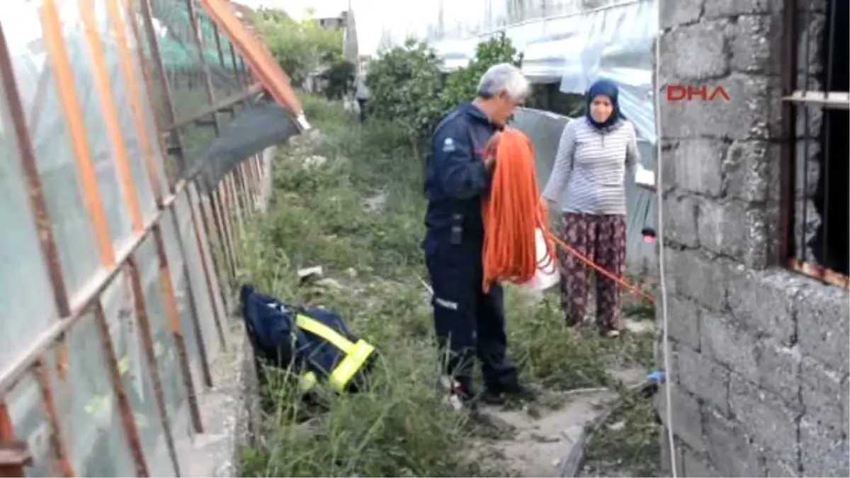 Antalya Kuyuya Düşen Horozu İtfaiye Kurtardı