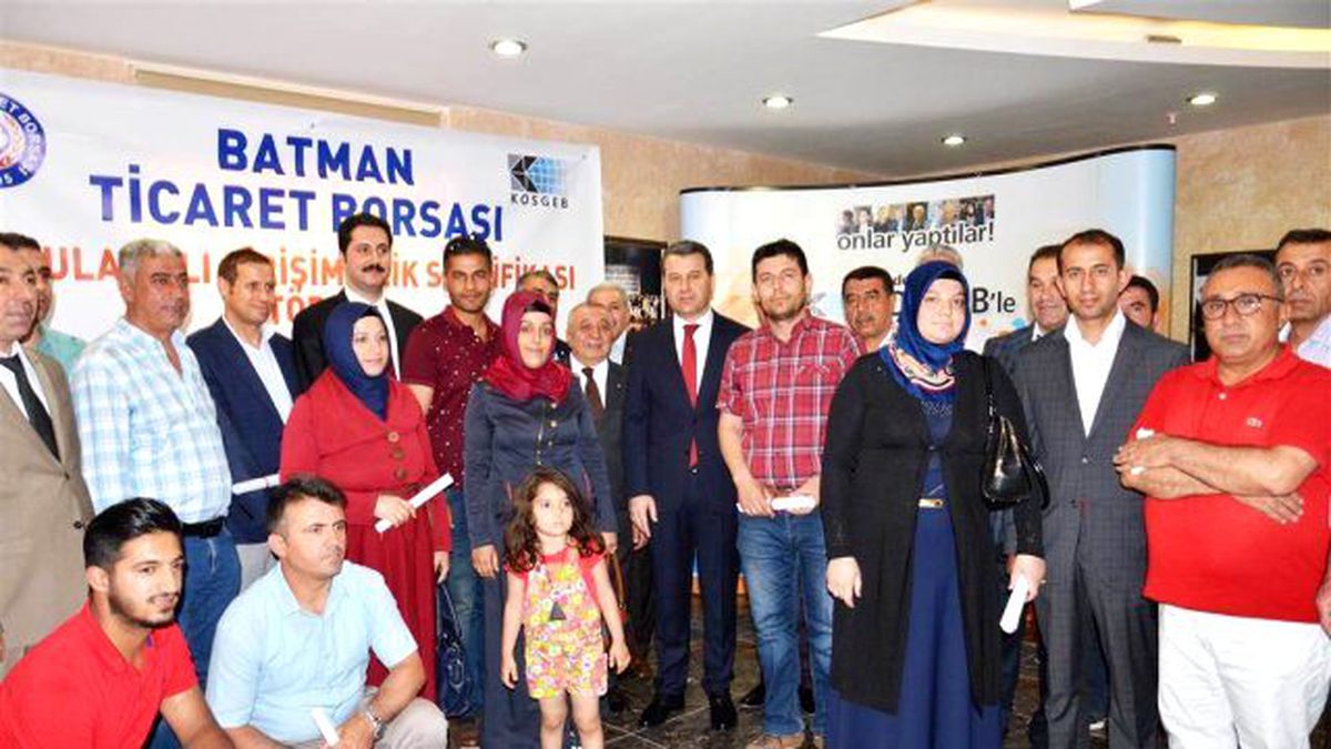 Batman Ticaret Borsasında Sertifika Töreni