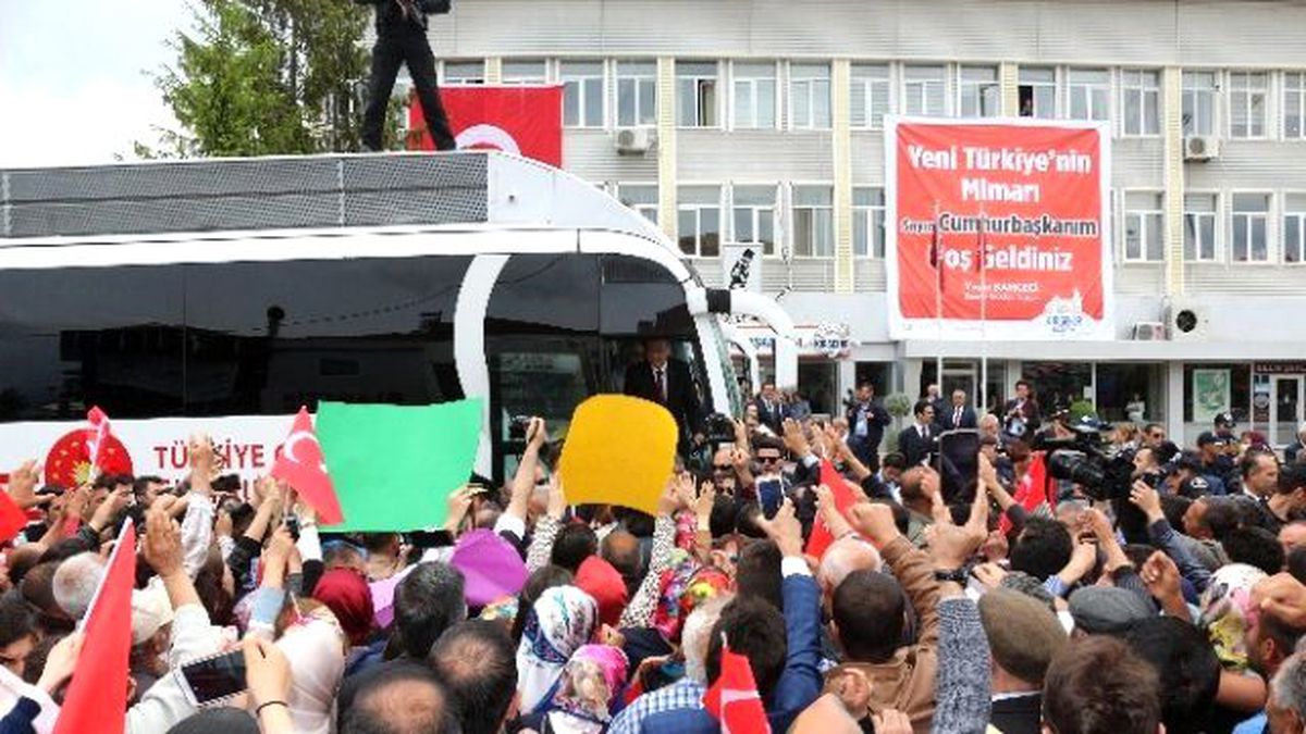 Cumhurbaşkanı Erdoğan\'a Kırşehir\'de Sevgi Seli