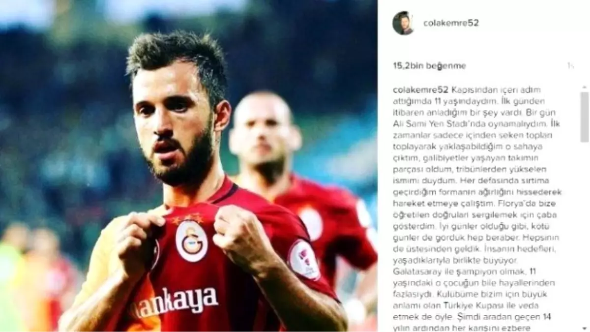 Emre Çolak: "Kalbim Her Zaman Sizlerle Olacak"
