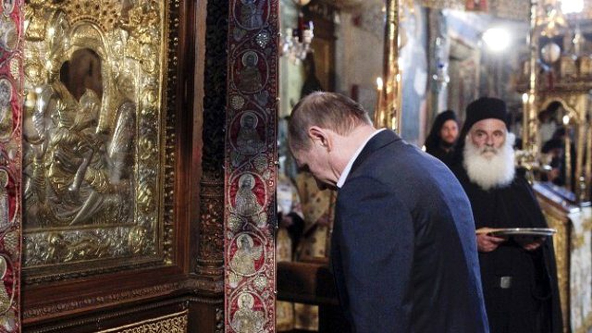 Putin\'den, Yunanistan\'daki Rus Manastırına Ziyaret