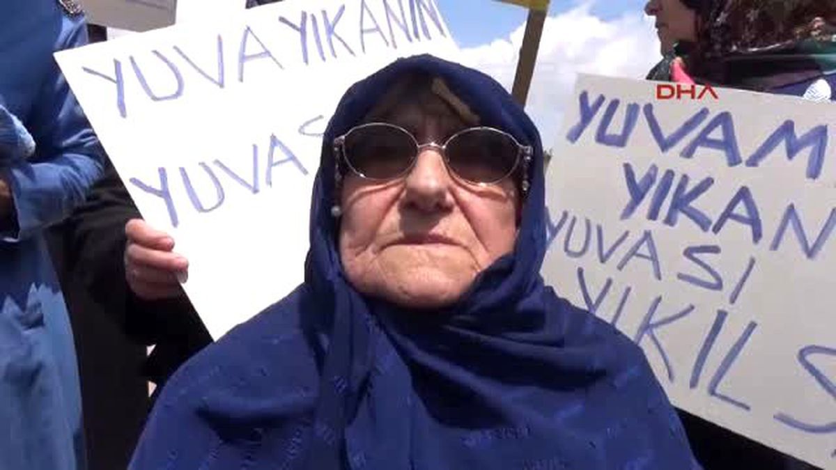 Konya\'da Meram Belediyesi\'ne Kentsel Dönüşüm Protestosu