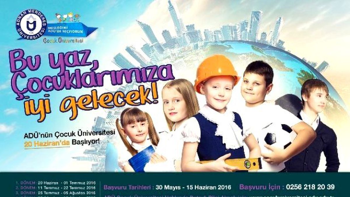 Adü\'den Yine Bir İlk; \'Çocuk Üniversitesi\'