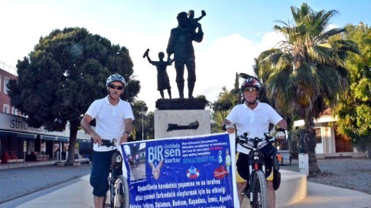 Bir Damla Su İçin Bin 300 Kilometre Pedal Çevirecekler