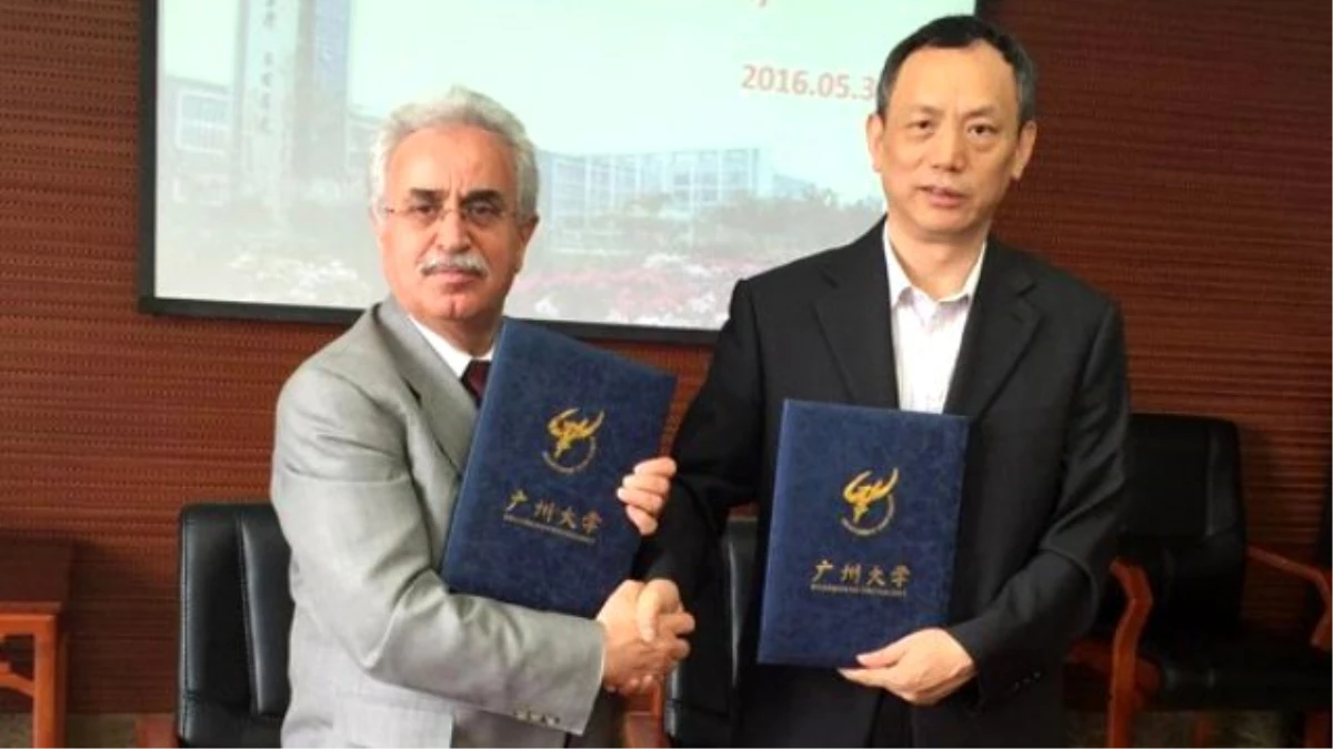 Çin Guangzhou Üniversitesi ile İşbirliği Anlaşması