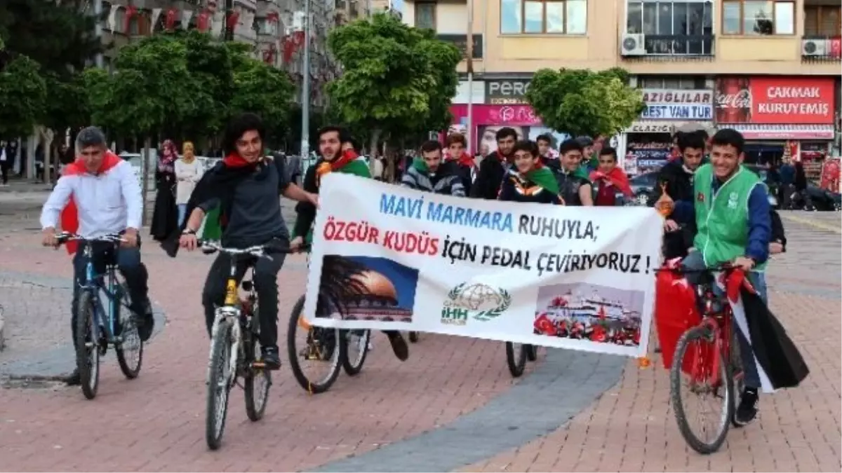 Elazığ\'da Özgür Kudüs İçin Pedal Çevirdiler