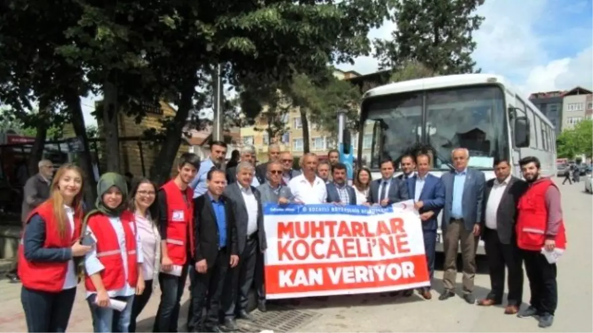 Muhtarlardan 108 Ünite Kan Bağışı