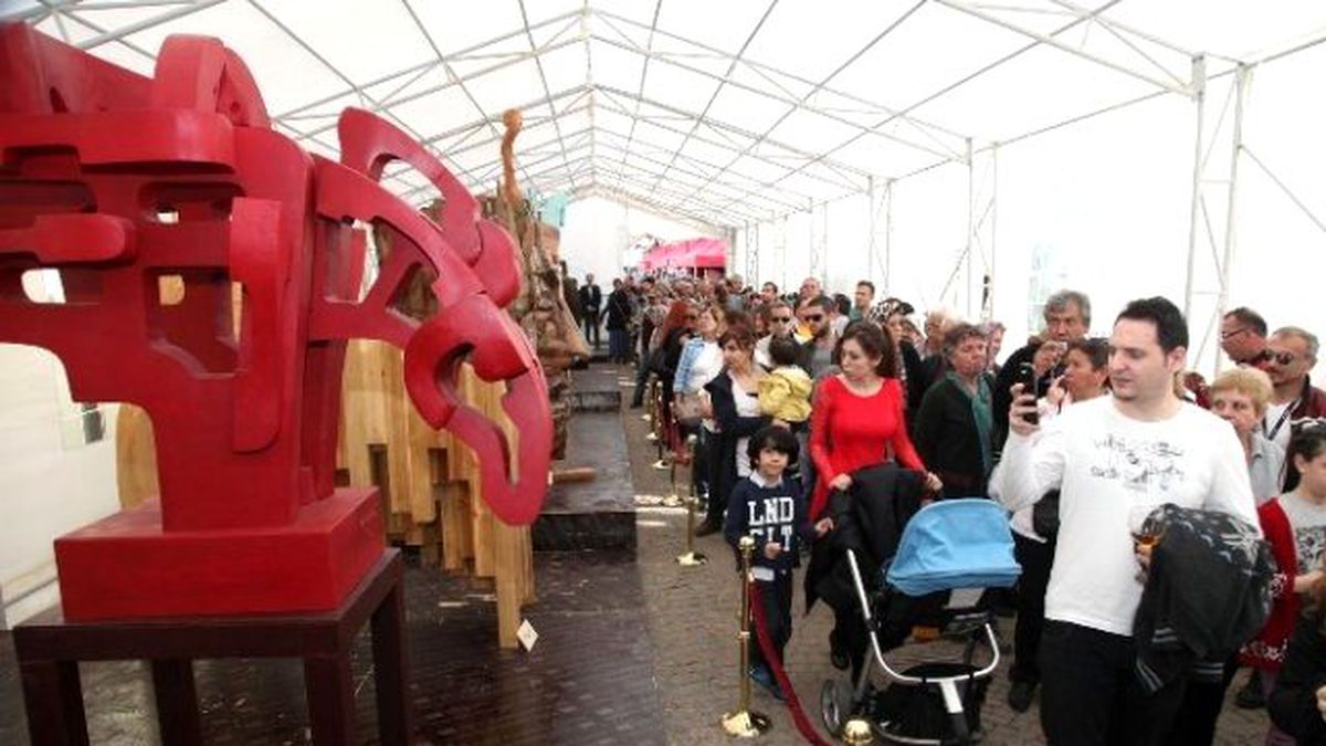Uluslararası Ahşap Heykel Festivali Düzenlenen Sergi ile Sona Erdi