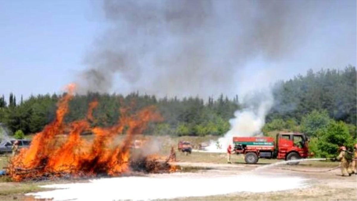 Bursa\'da Orman Yangını Tatbikatı
